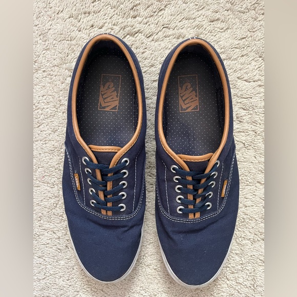 Navy Vans with Leather Accents - Picture 5 of 5